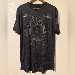 American Fighter Charcoal Graphic Tee